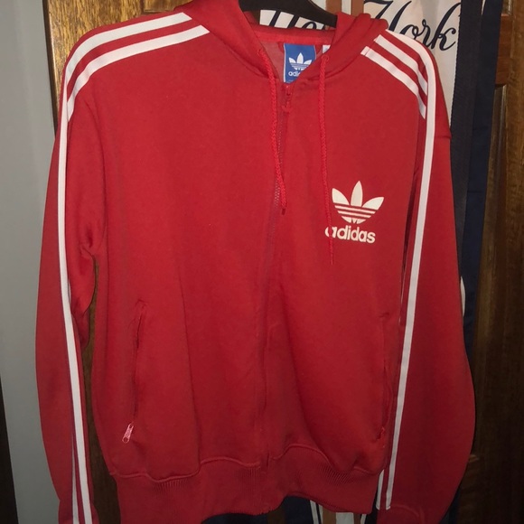 red adidas jacket
